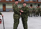 DSC05677  Cpl MacDonald receives the bar to the General Campaign Star for service in Afghanistan